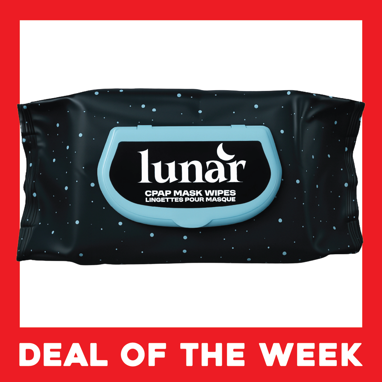 Lunar CPAP Wipes 70 Pack